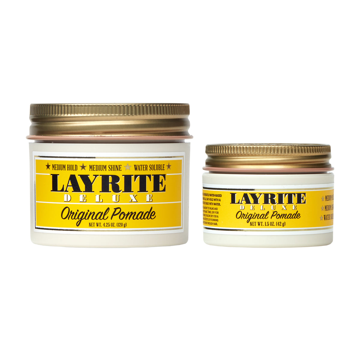 Original Pomade Bundle – Full Size + Travel Size – Layrite