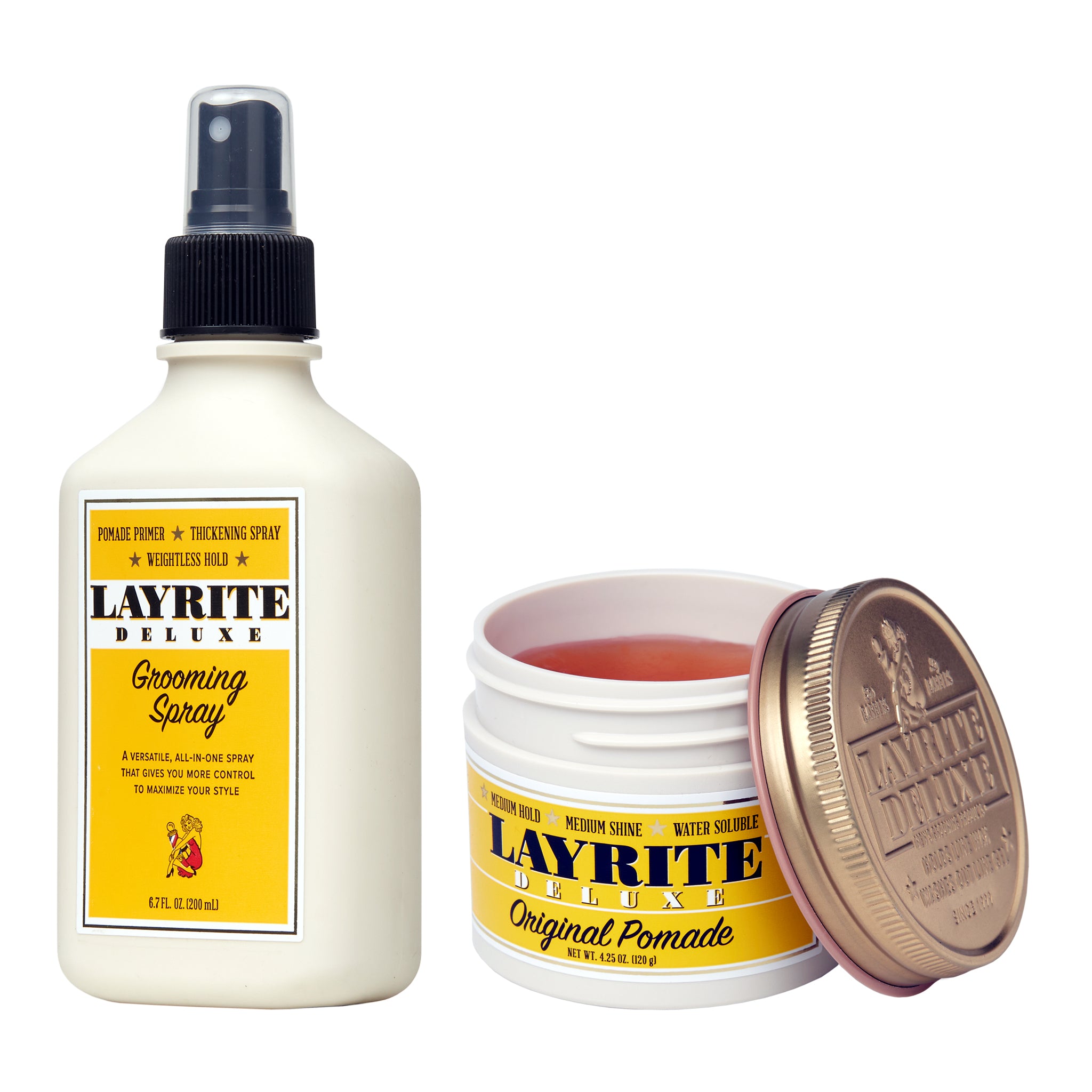 Classic Combo Bundle – Original Pomade + Grooming Spray – Layrite