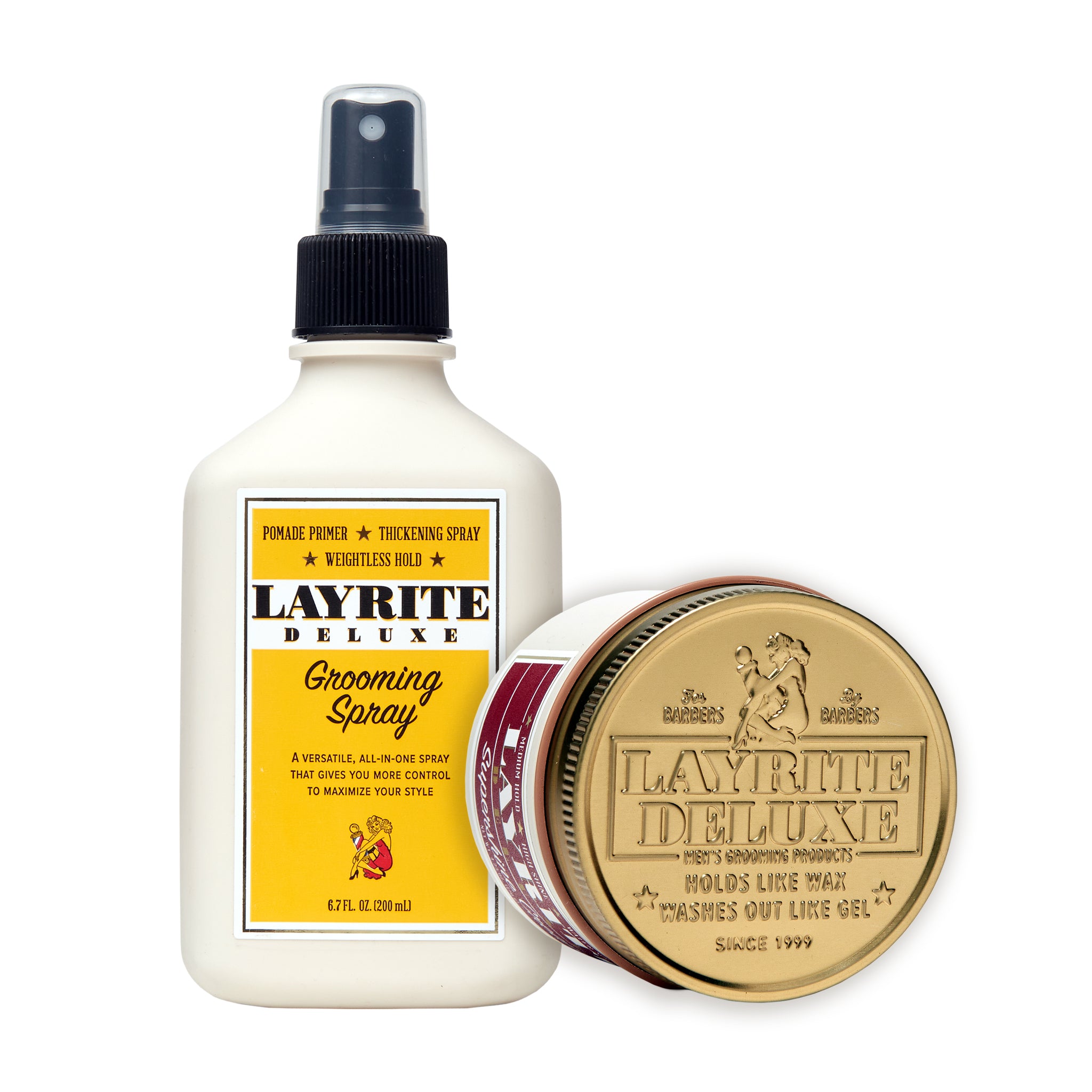 Polished Finish Bundle – Supershine Cream + Grooming Spray – Layrite