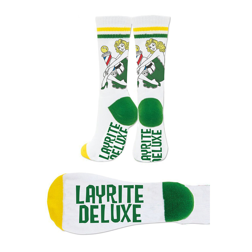 Lady Layrite White Crew Socks