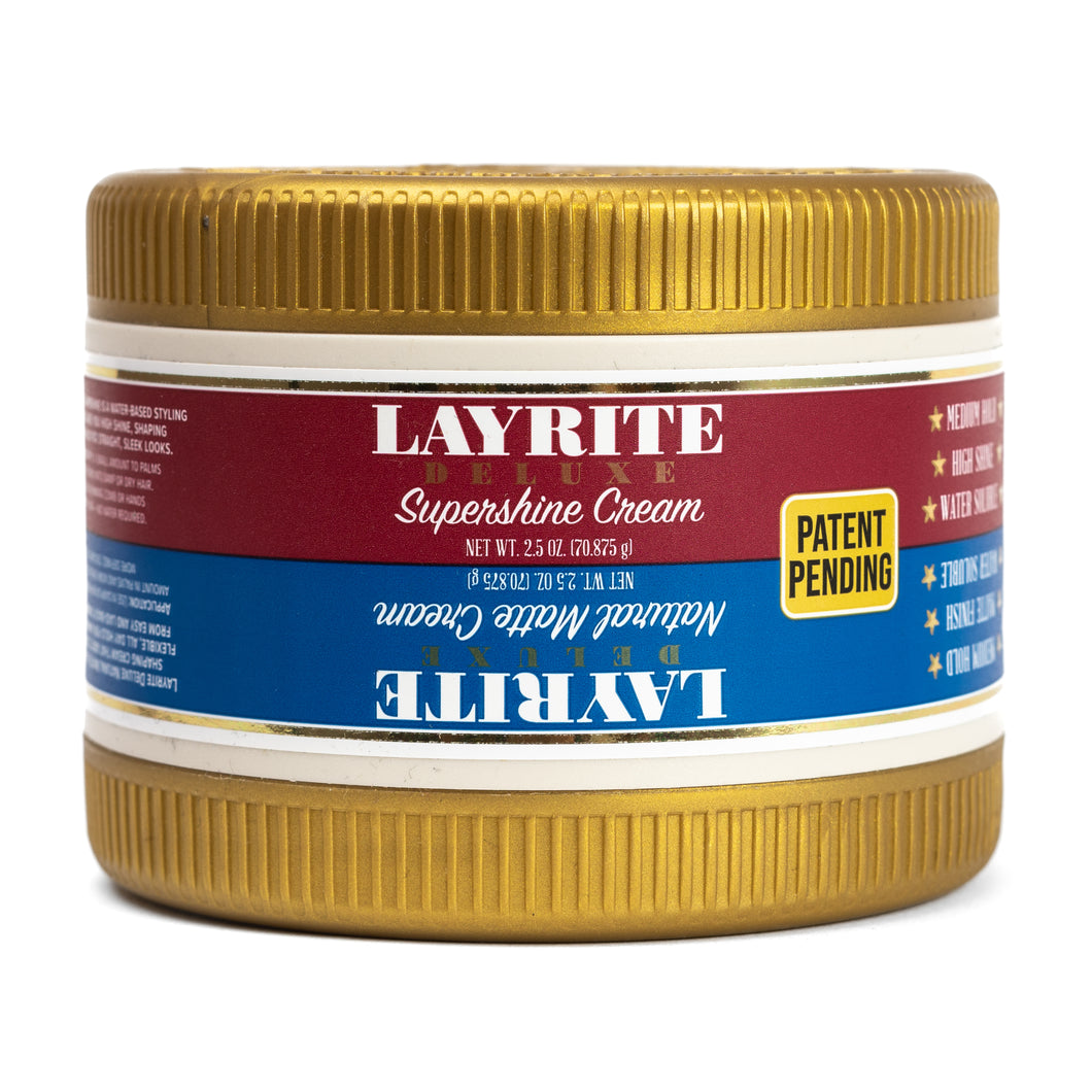 Layrite Deluxe Dual Chamber- Natural Matte & Supershine Cream