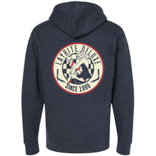 Load image into Gallery viewer, Poker Chip- Navy Zip Up Hoodie

